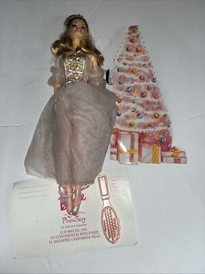 Vintage Barbie Sugar Plum Fairy in the Nutcracker Doll Ballerina 1996 Pink Gold