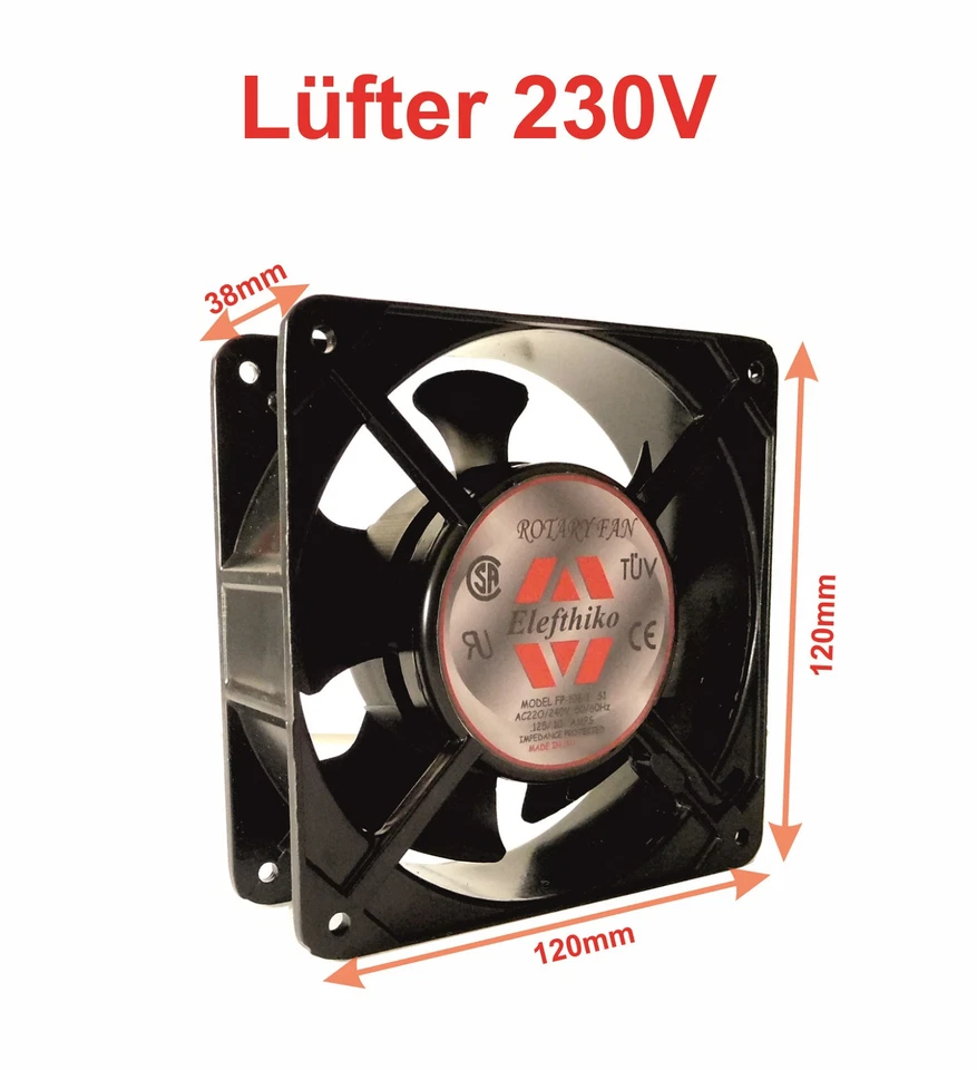 ELEFTHIKO Lüfter 120 x 120 x 38 - 230V Schweißgeräte MIG / MAG