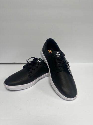 Chaussures de golf sans pointes en cuir Wildcard neuves dans leur boîte taille 11 noir NEUF 145 $ - Photo 1/15