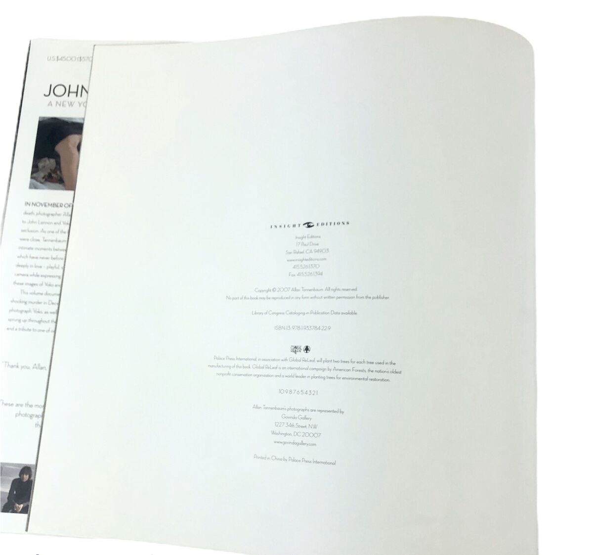 John and Yoko A New York Love Story Tannenbaum First Edition John and Yoko A New York Love Story Tannenbaum First Edition
