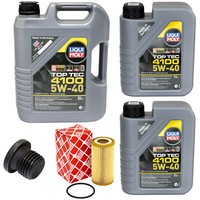 MotoröL Set 5W-40 Liqui Moly 7 Liter + ÖLfilter + Schraube FüR Audi Q7 3.0 Tdi