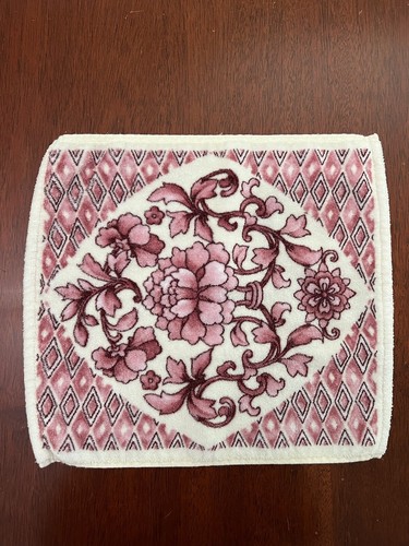 2 Terrisol Pink Rose Bath Washcloths Towel Cottage Romantic Very Soft And Thick - Picture 8 of 9
