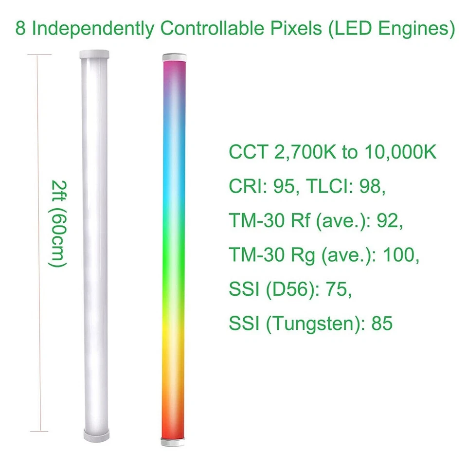 Aputure Amaran PT2c RGBWW Full Color Pixel LED Video Tube Light Photography Lamp - Imagen 4 de 4