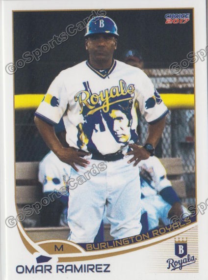 2017 Burlington Royals Omar Ramirez Kansas City MGR