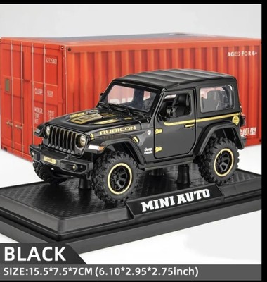 1:32...Jeep Wangler-Rubicon...Auto Modell & Spielzeug...Neu...OVP...Black...