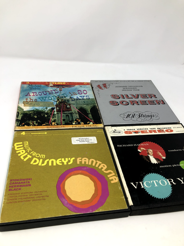 Lot of 7 Disney Reel To Reel Tapes Fantasia Victor Young Bonanza Tapes - Picture 3 of 13