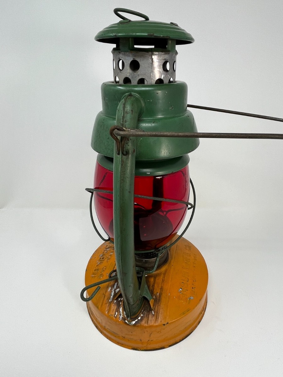 Embury Mfg. No 1 ランタン VINTAGE EMBURY NO 1 Little Defiance No. 10 Red Globe LANTERN