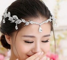 Wedding Rhinestone Jewelry Crystal Bridal Hair Tiara Crown Headband Frontlet New