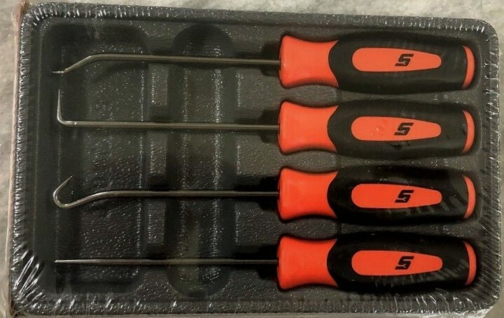 NEW* Snap-on Pick Set SGASA204CO *ORANGE SOFT HANDLES* BRAND NEW