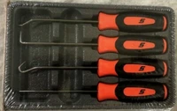 *NEW* Snap-on Pick Set SGASA204CO *ORANGE SOFT HANDLES* BRAND NEW & SEALED!