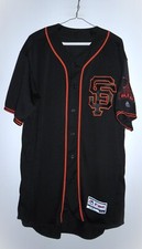 Majestic Authentic Flex Base San Francisco Giants Alternate Black Jersey 48 XL