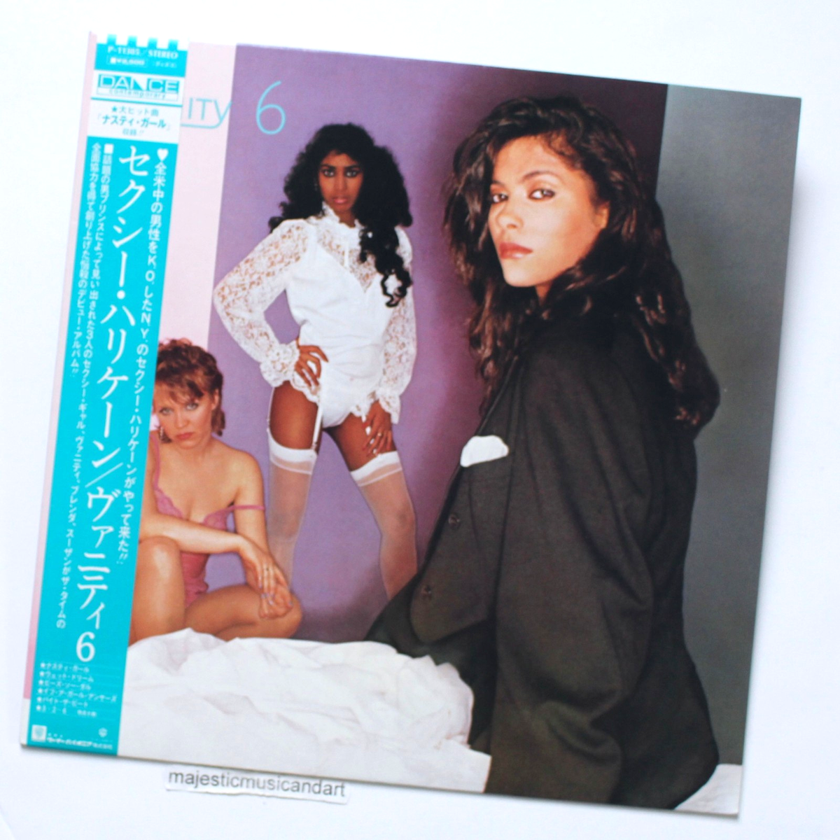 ORIGINAL 1982 VANITY 6 VINYL LP +RARE INSERT NASTY GIRL PRINCE