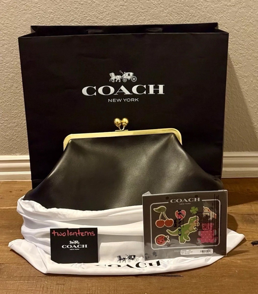 Coach Kisslock Frame Bag/ Oversized Spring 2025 - Black