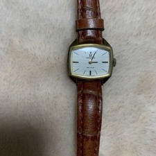 Omega De Ville Manual Dress Watch Square Brown Leather Not Working