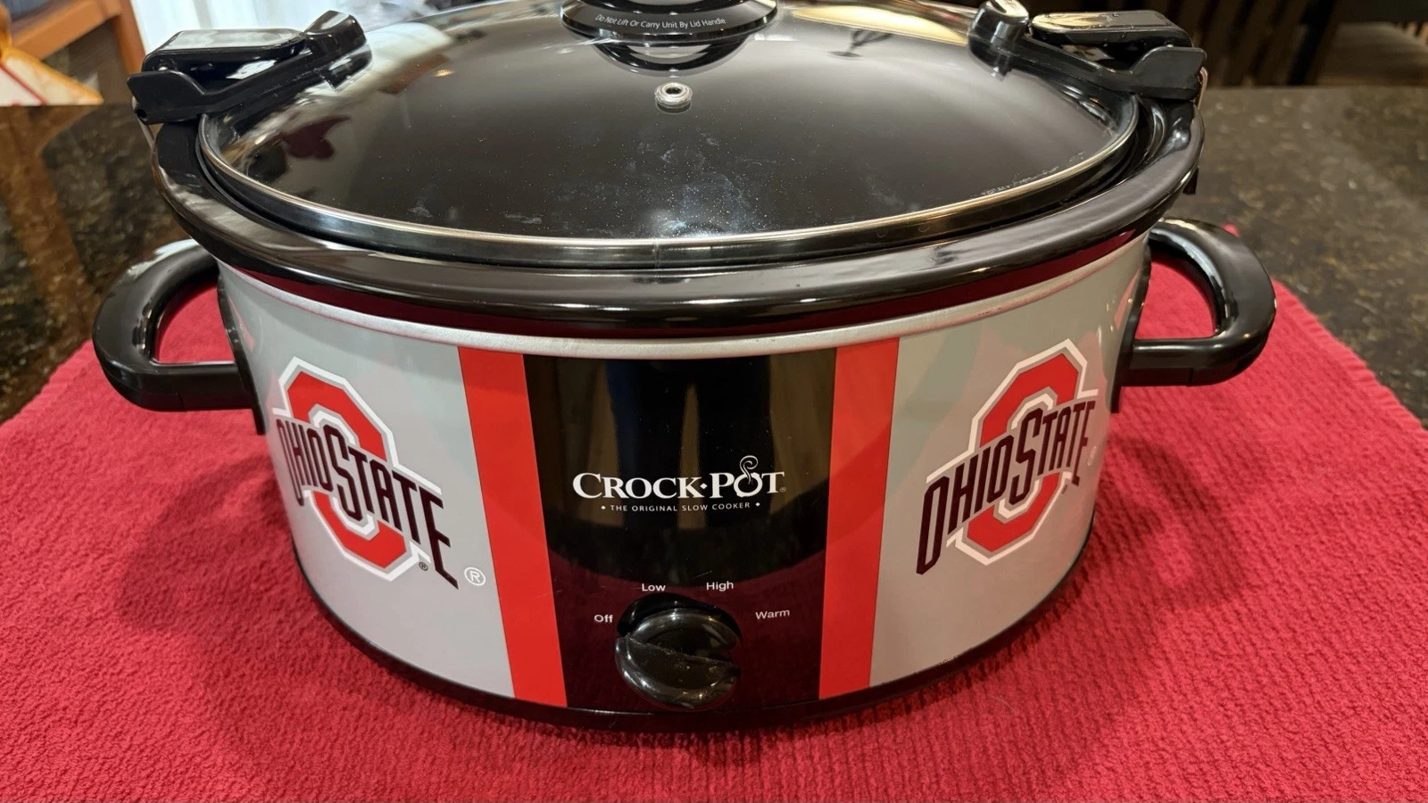Very Rare ~ Ohio State Buckeyes 6 Qt. Crock Pot ~ Works Great ~ Read Description