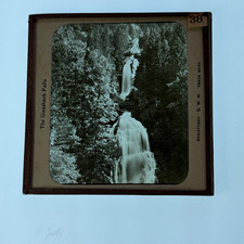 Vintage GWW Magic Lantern Glass Slide The Giessbach Falls Free Aus Post