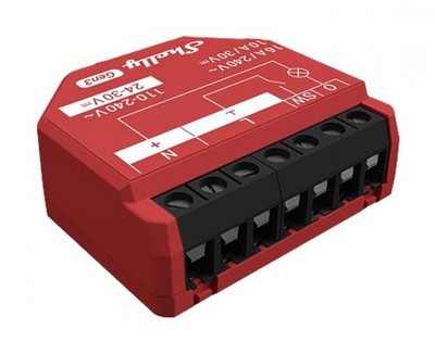 Shelly Plus 1PM Gen3, WLAN + Bluetooth Schaltaktor mit Messfunktion