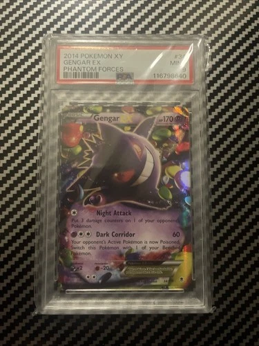 Pokemon Gengar EX Phantom Forces 34 – PSA 9 Mint (2014)