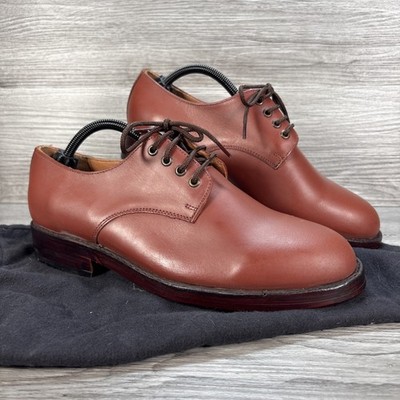 Samuel Windsor Herrenschuhe Größe 9 UK Handarbeit Ziegelrot Mod 70er 80er