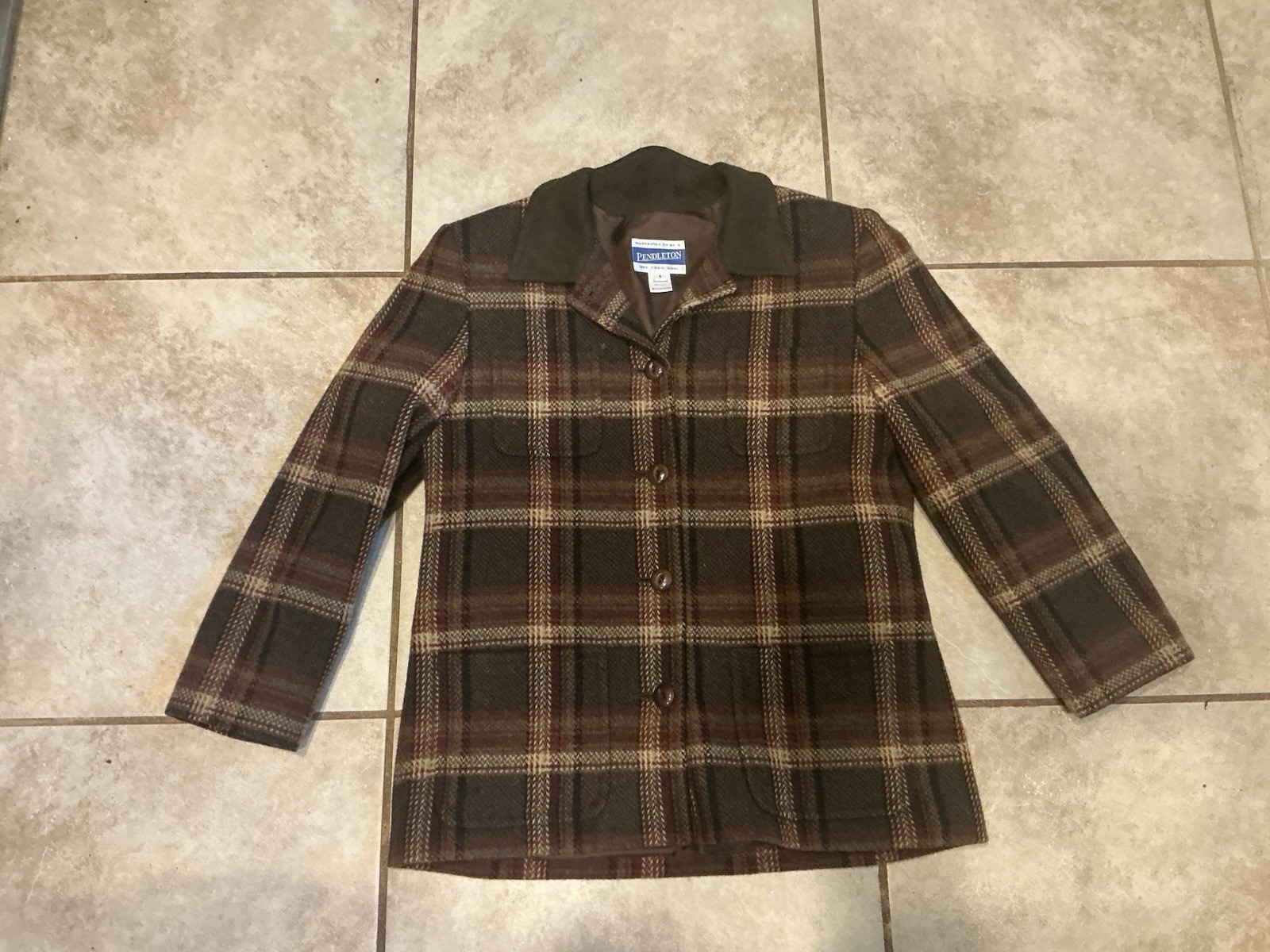 Vintage Pendleton Women’s Wool Jacket Button Blaz… - image 1