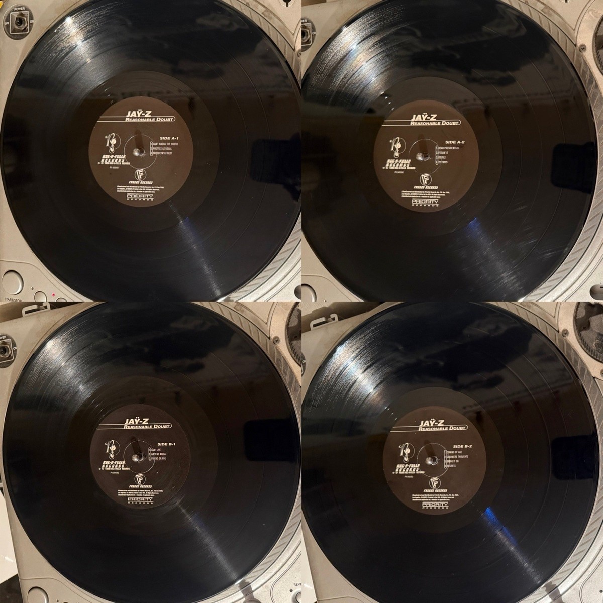 Jaÿ-Z* – Reasonable Doubt X2 12” Vinyl Records 1996 OG Pressing PI