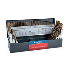 115PCS Cobalt Drill Bit Set M35 HSS for Hardened Steel Fractional 1... Fast Ship