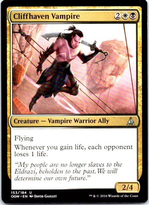 Cliffhaven Vampire U Oath of the Gatewatch 153 NM NM-LP