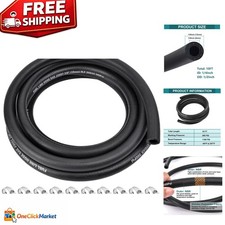 1/4 Inch ID Fuel Line Hose 10FT Marine Grade Fuel Line with 10PCS Hose Clamps