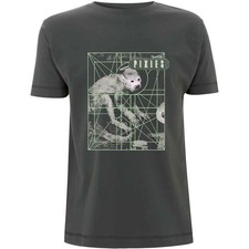 Pixies Unisex T-Shirt Monkey Grid Grey (M)