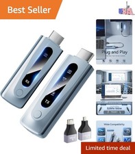 2025 Upgraded Wireless HDMI Transmitter  Receiver 328FT/100M, Plug  Play Po...