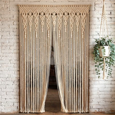 215cm x 90cm Metal Door Curtain Summer Blind Fly Mosquito Screen UK