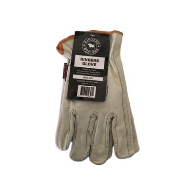 Ringers Western Leather Gloves Trucker Rodeo Western Driving Quality Size XXXL