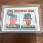 Topps 1968 Rookie Stars Nolan Ryan Jerry Koosman Mets #177 Baseball Card B2469