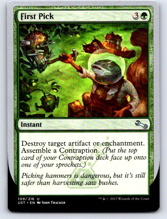 First Pick 109 Uncommon Unstable Magic: The Gathering Lightly Played
