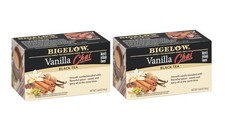 Bigelow Vanilla Chai BLACK TEA 1.64 oz , 20 TEA BAGS- 2 Pack, BB: FEB/2029