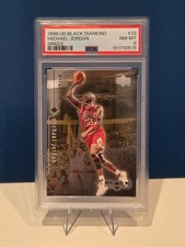1998 UD BLACK DIAMOND SINGLE #22 MICHAEL JORDAN PSA 8