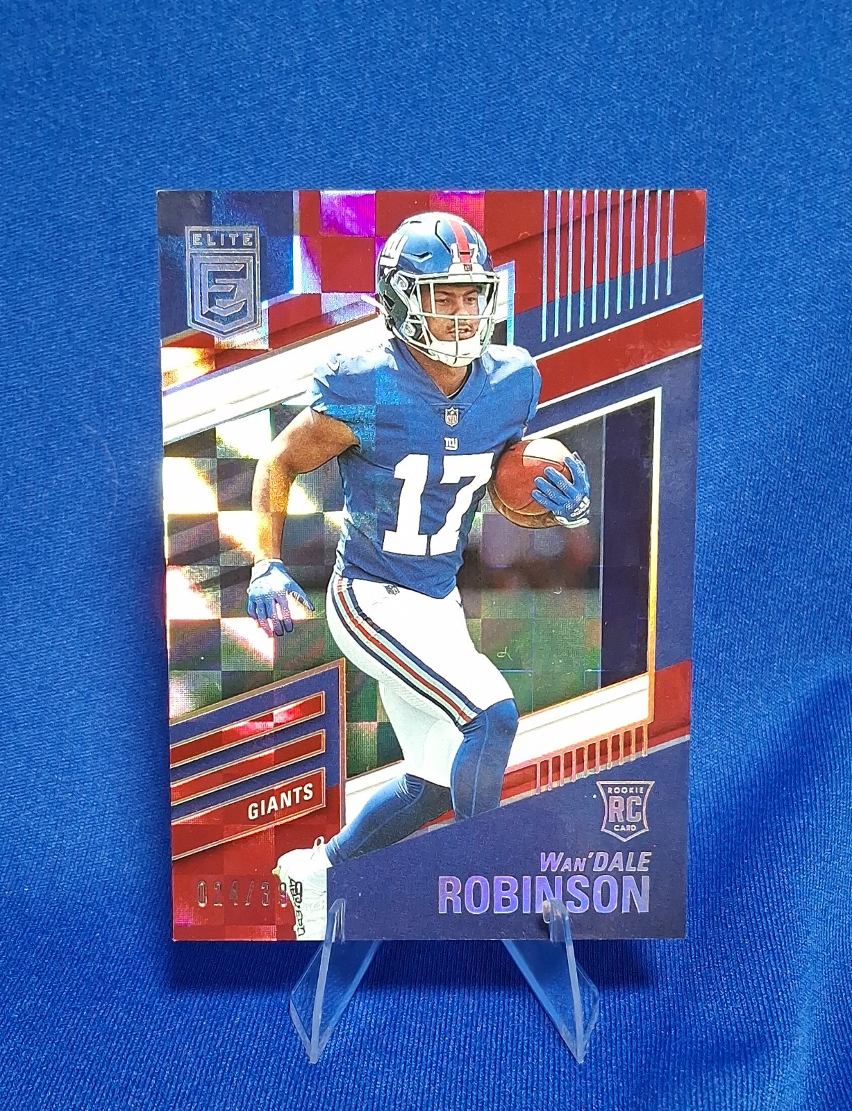 2022 Panini Donruss Elite - Rookies Wan'Dale Robinson #153 Red 24/399 (RC)