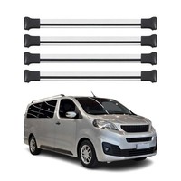 DachträGer GrundtäGer FüR Fiat Scudo 2022-2026 75Kg Aluminium Silber 4 Tlg