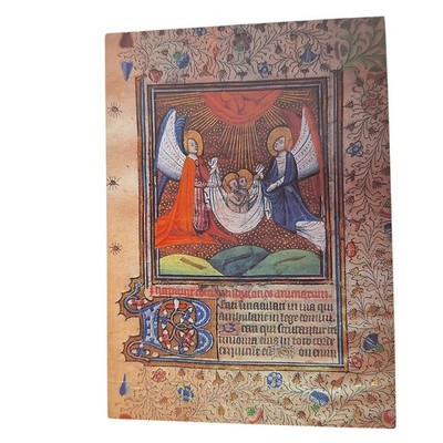 Postcard Two Angels Bearing Souls To God The Book Of Hours Swaffham St Peter
