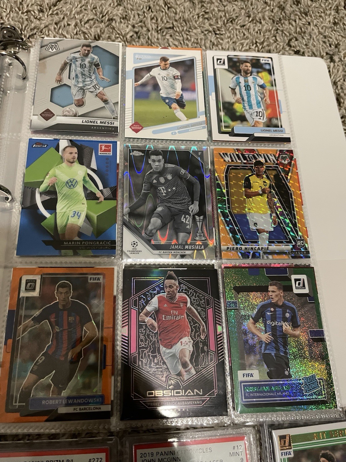 HUGE Soccer Card Lot PSA BGS SGC Autos RC Patch Rookie Numbered Messi Ronaldo view 15