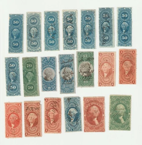 US Stamps, Collection Lot B, assorted Issue 1 Revenue , Used