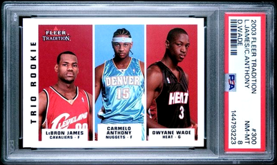 2003-04 Fleer Tradition - Trio Rookie LeBron James, Dwyane Wade