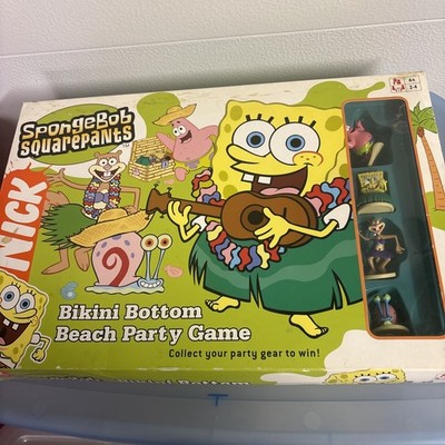 Nick SpongeBob SquarePants Bikini Bottom Beach Party Board Game 2004