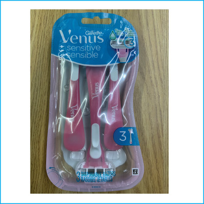 Gillette Venus Sensitive 3 Blade Disposable Razors 3 Pack