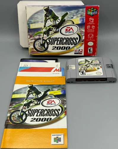 Supercross 2000 Nintendo 64 N64 CIB Complete W/ Manual & Poster Authentic EA