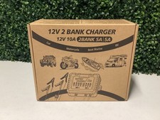 12V 2 Bank Onboard Battery Charger 12V 10A IP68