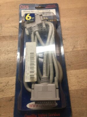 QVS 10' Straight Thru Cable DB25M    CC405D-06--NEW