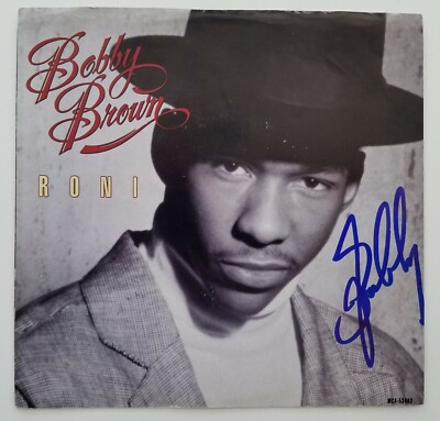 値下げ Bobby brown サイン入りレコード NJS R&B 値下げ Bobby brown