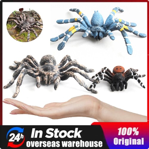 Lilixerw Halloween Realistic Spiders,Black Spider Toys Fake Spiders Prank Props For Halloween Home And Party Decorations
