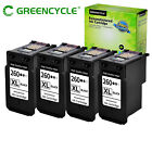 4Pack Pg-260Xl Black Ink Cartridge For Canon Pixma Ts5320 Ts6420 Tr7020